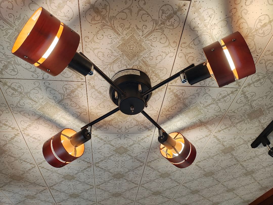 天井照明 スポットライト 4灯式 スマートライト4個付き