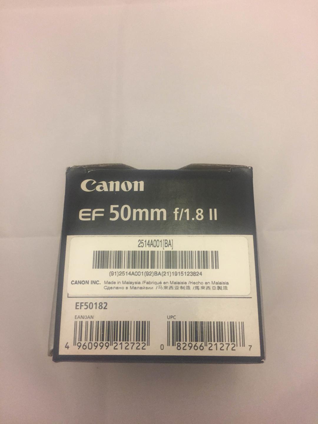 Ｃanon 50mm f/1.8 ll  新品未開封