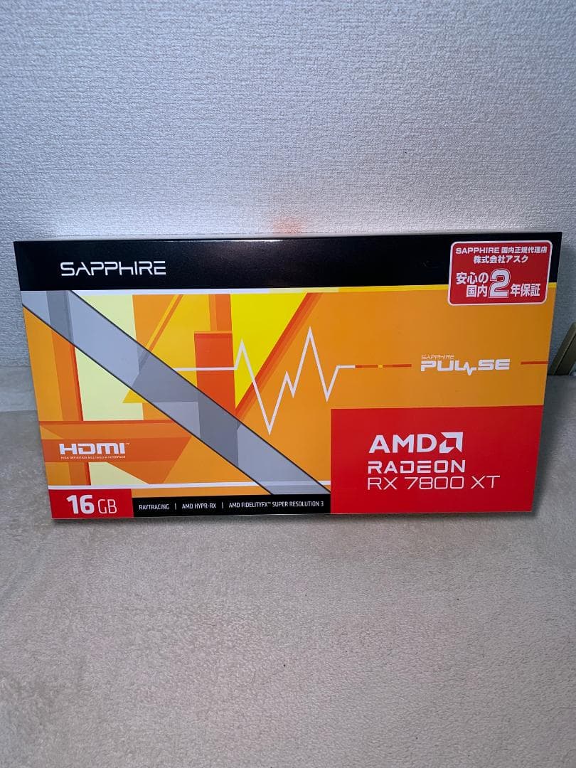 【新品・未開封・保証書付】SAPPHIRE PULSE RX7800XT