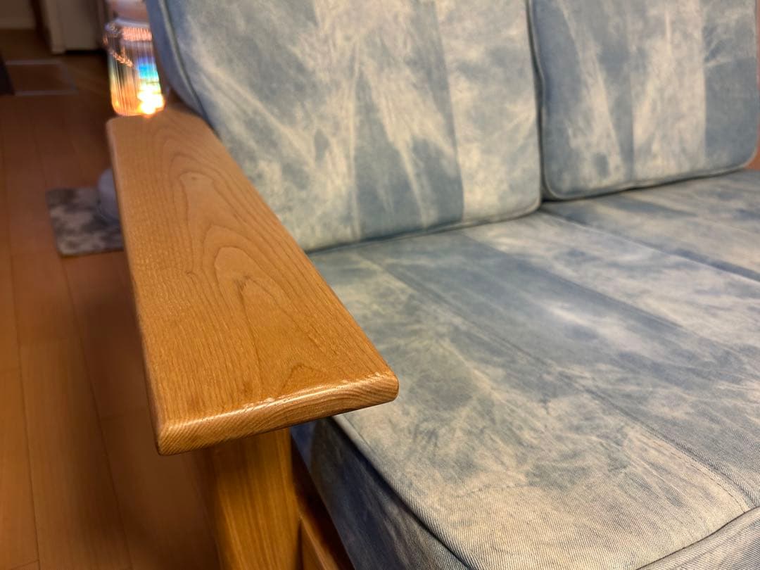 最終値下！希少品！Costa Casa ウォッシュドデニム　2シーターソファー