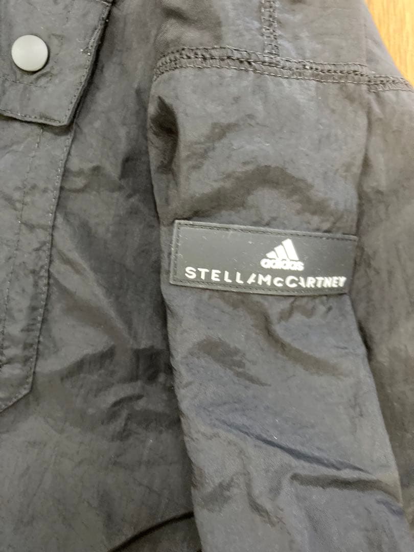 アディダス　ステラマッカートニー　パーカー　ロング　黒　M