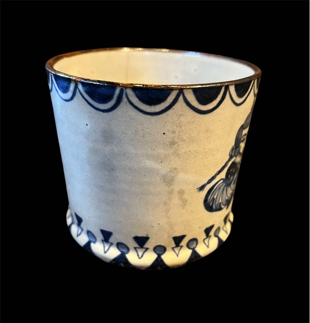 ヒヅミ峠舎 マグカップ大/染付、絵付