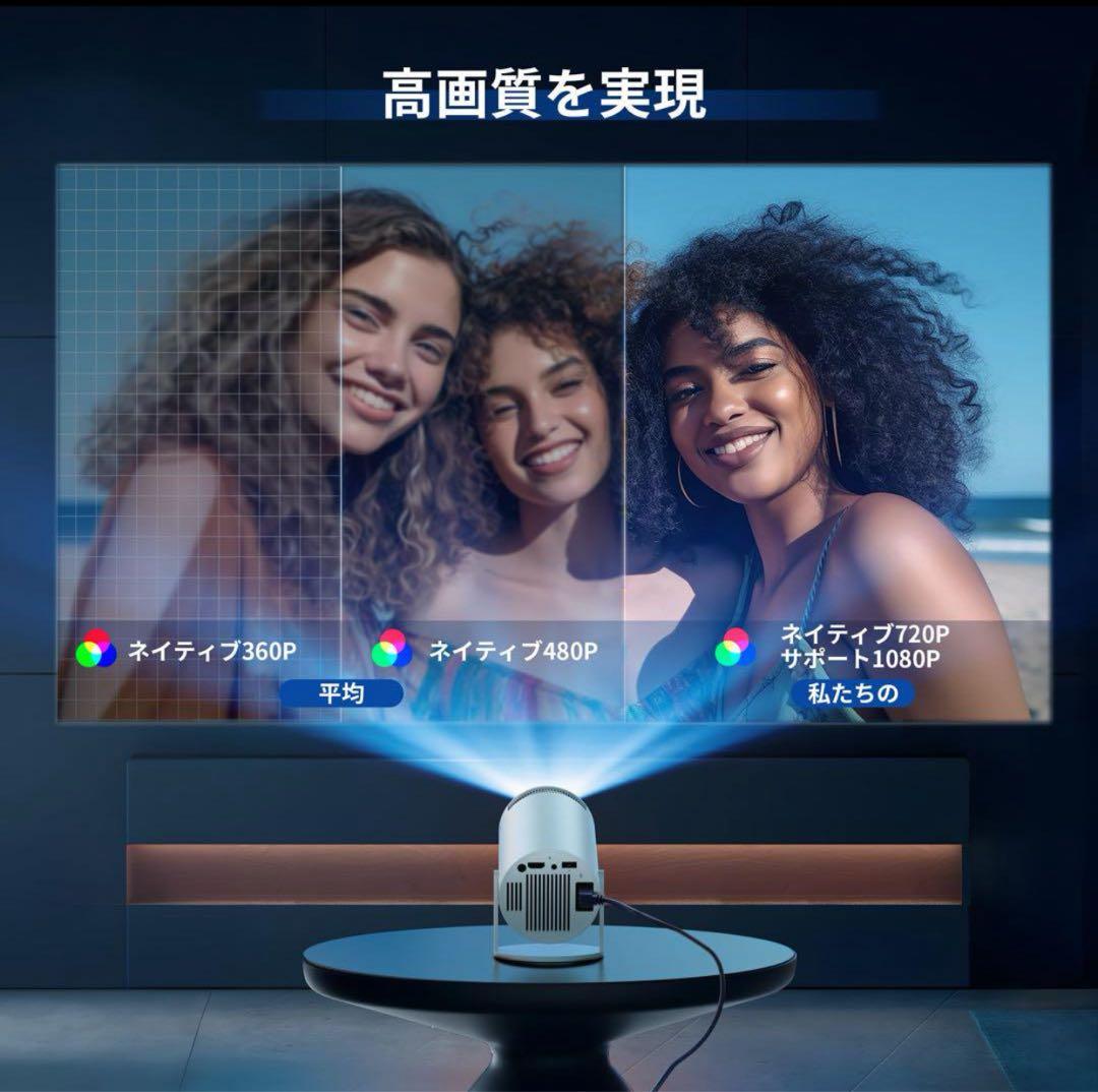 【超小型&180°回転】aubor プロジェクター Android TV11.0