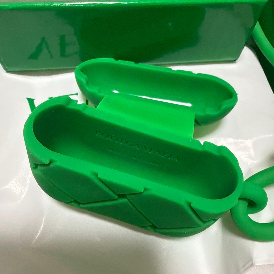BOTTEGA VENETA Air pods proケース グリーン