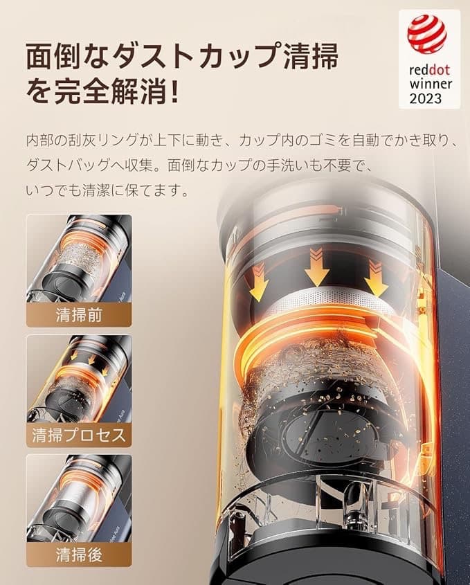 uwant V600掃除機 コードレス 65000Pa 自動ゴミ収集ドック