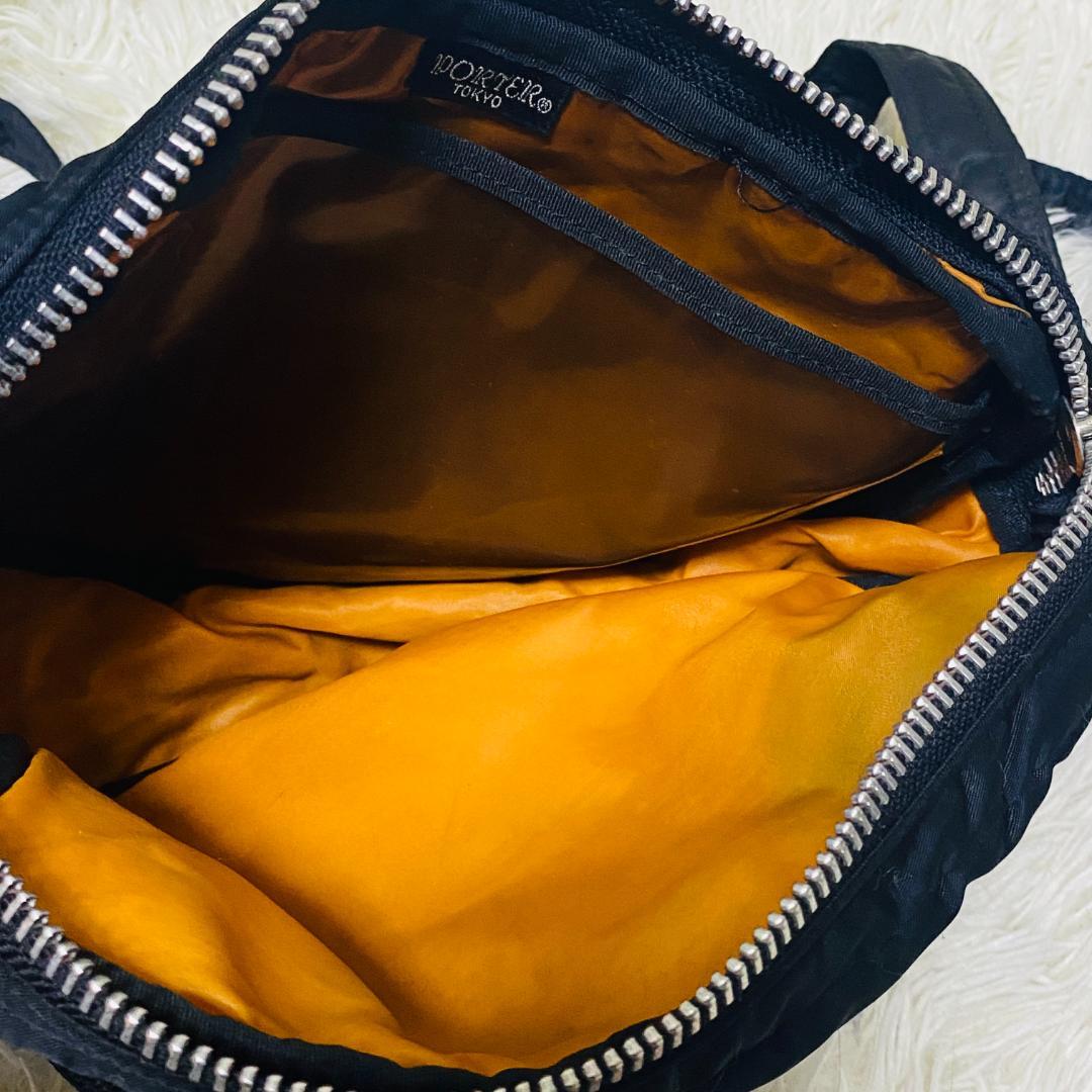 PORTER ポーター タンカー ハーフムーンショルダーバッグ ブラック