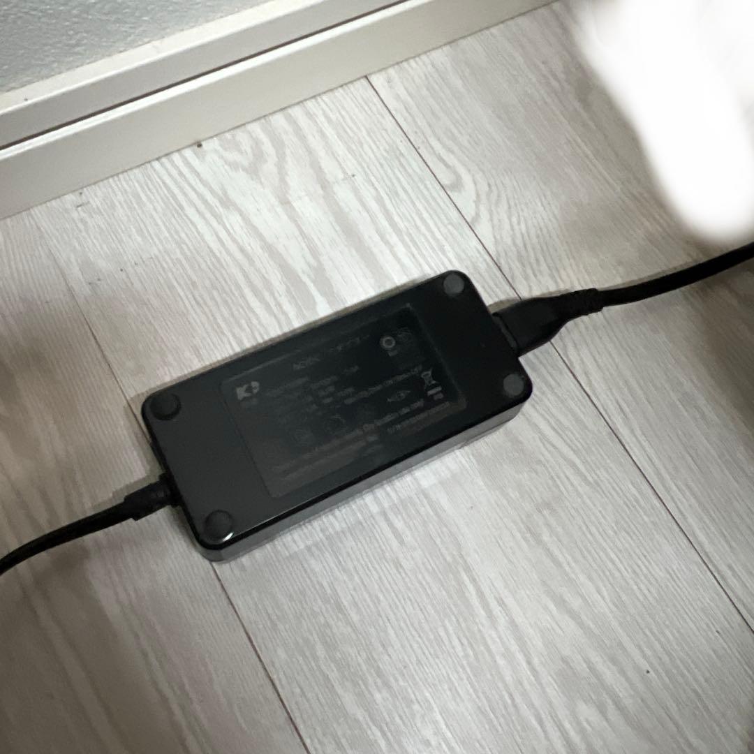 黒のリクライニングソファ　電動