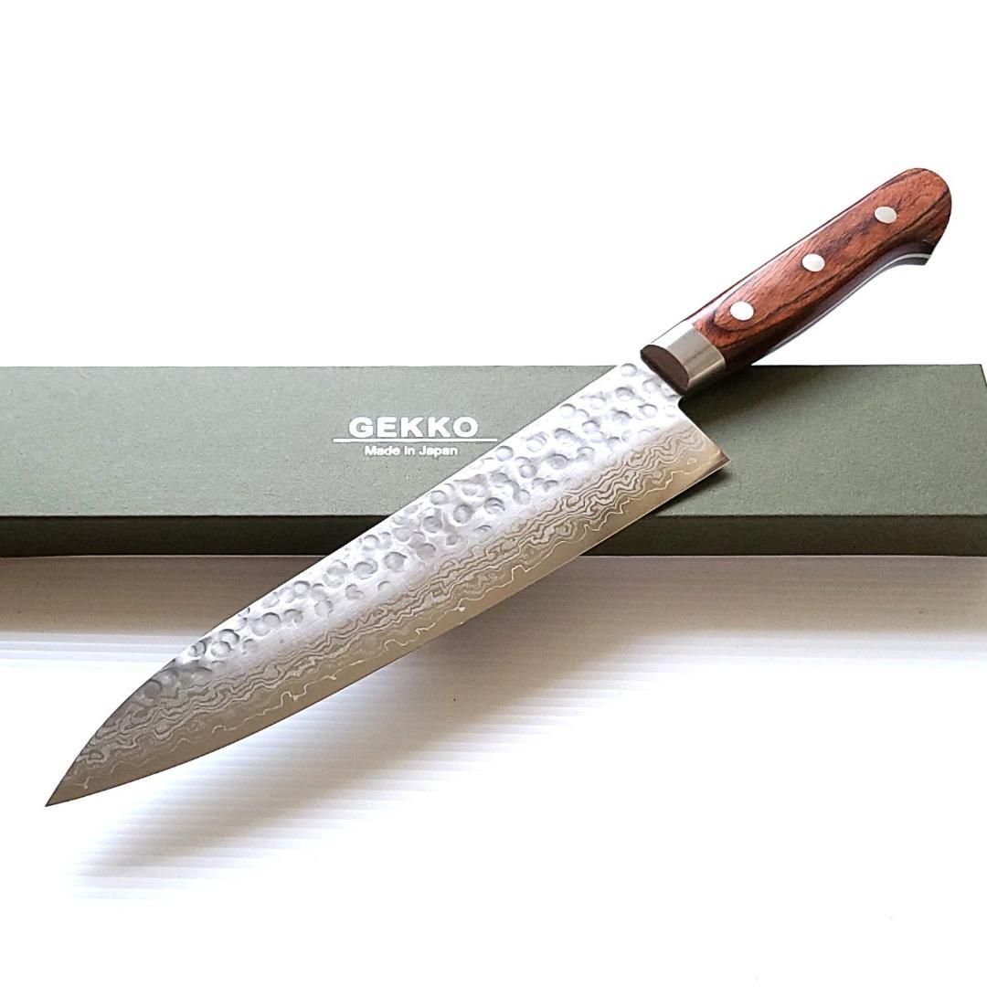 コ*バ様 VG10 ダマスカス 牛刀包丁180mm G1703 月光作