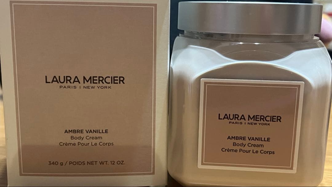 (未開封)Laura Mercier アンバー バニラ ボディクリーム 340g