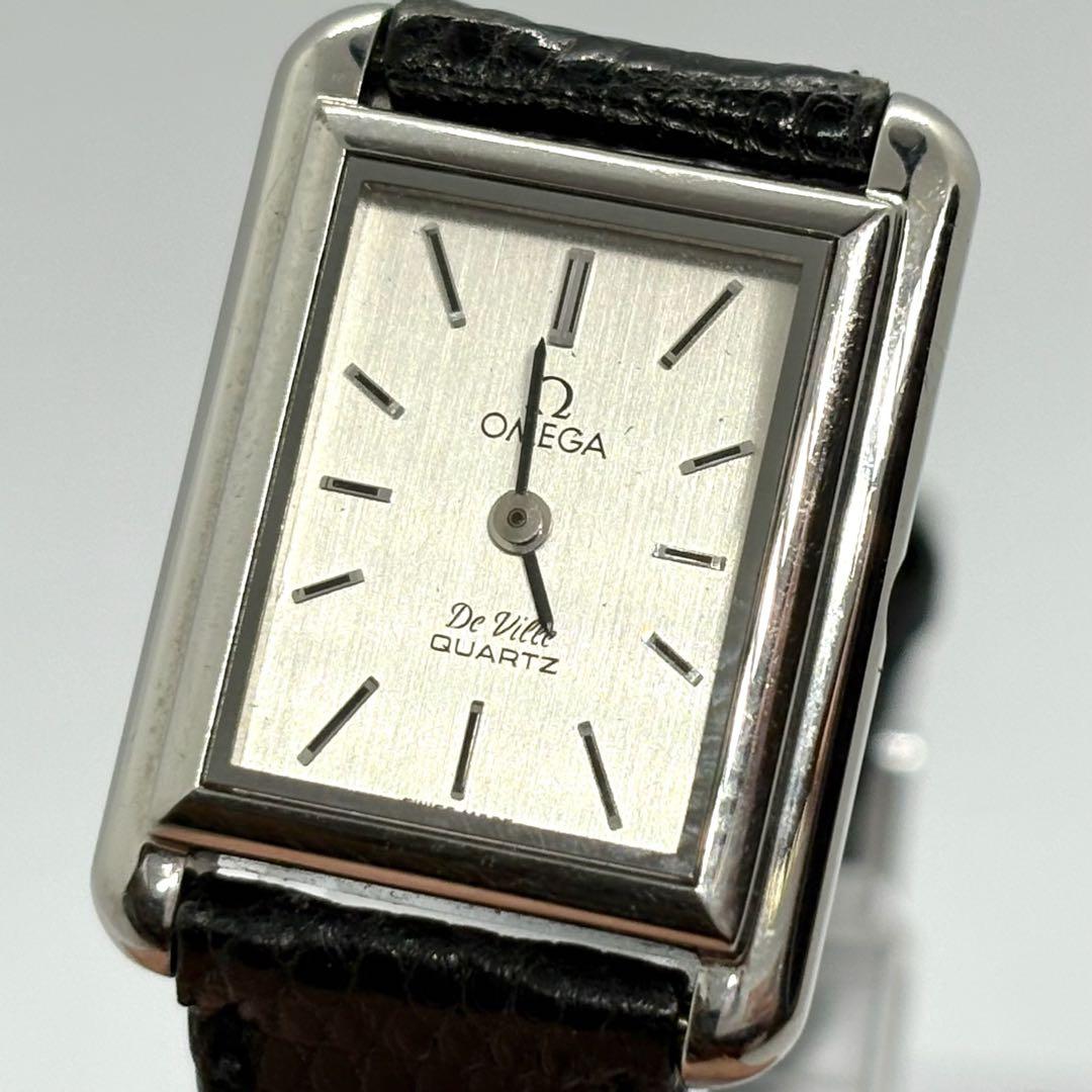 OMEGA オメガ De Villeデヴィル クォーツ スクエア腕時計