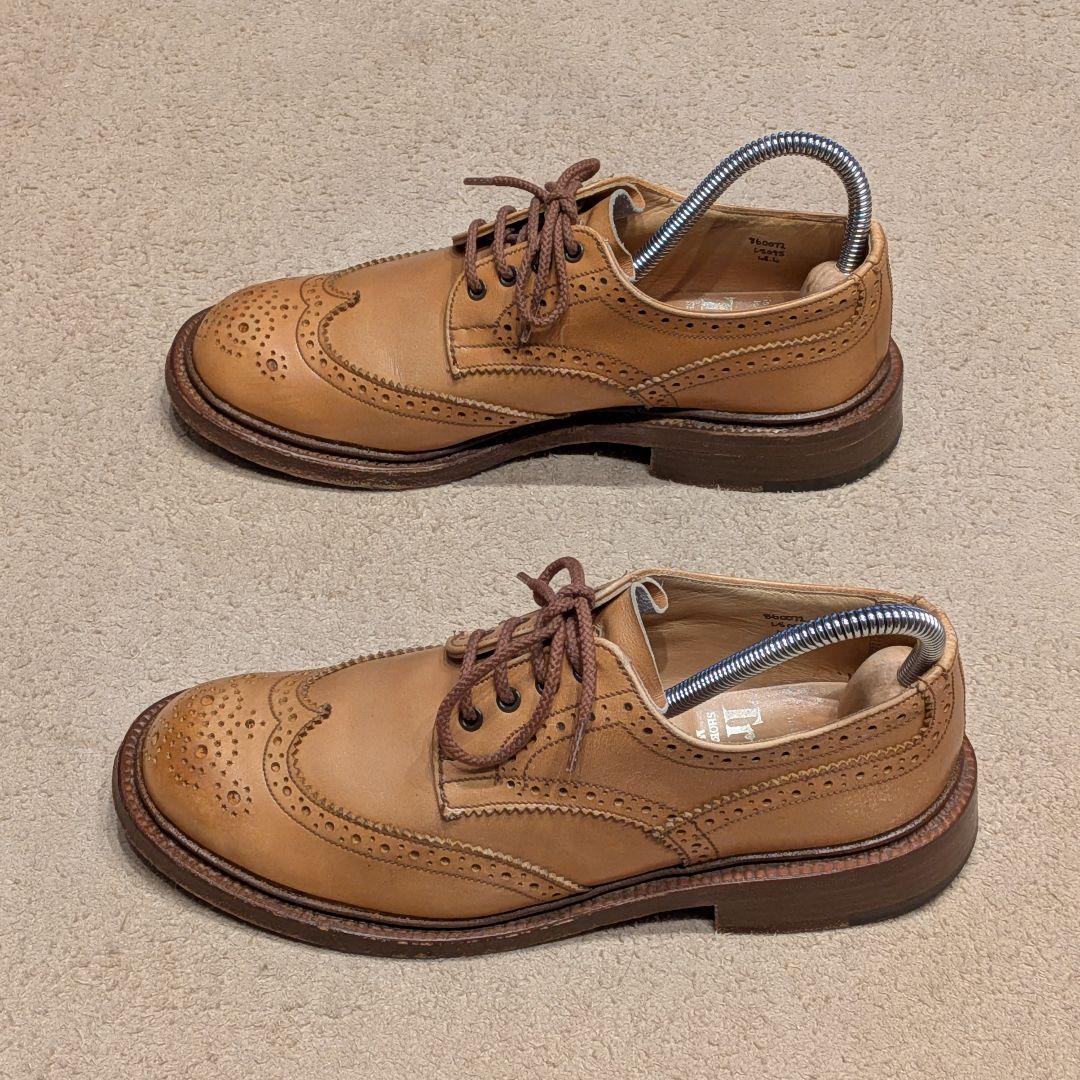 トリッカーズ バートン 4.5 ブラウン ウイングチップ