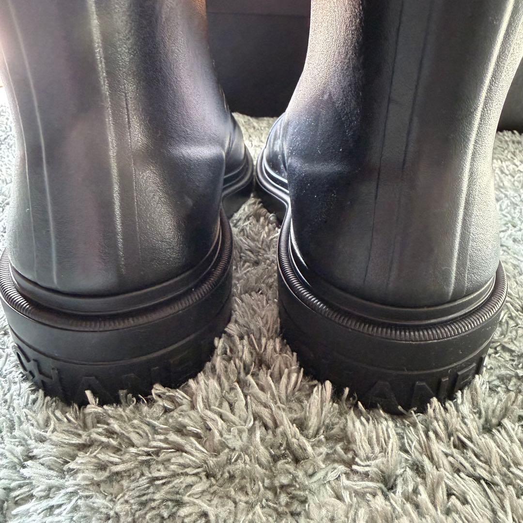 CHANEL シャネル　レインシューズ　新品未使用　37サイズ