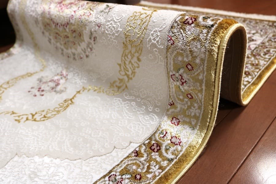 在庫処分価格！玄関マット ペルシャ柄絨毯79×154カーペット 金運アップ！？