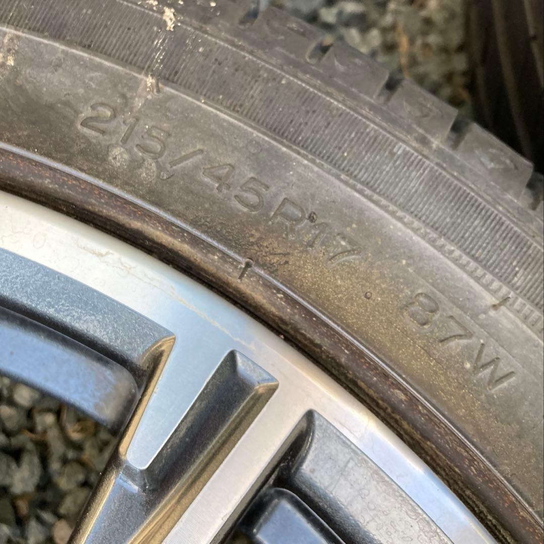 86 ZN6 後期17インチ　タイヤホイール 4本　送料込み！