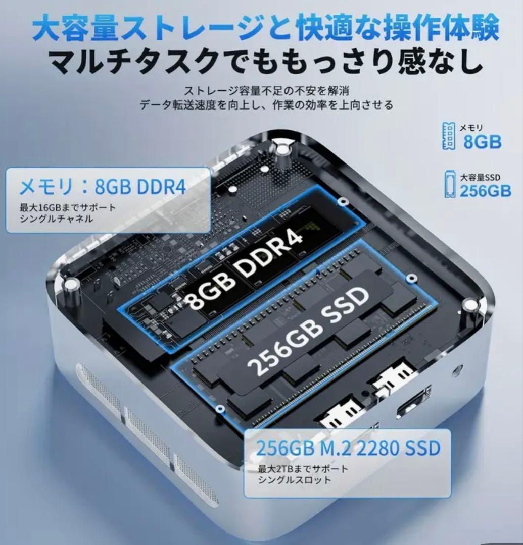 ACEMAGIC Vista Mini V1 ミニPC ブラック(黒)