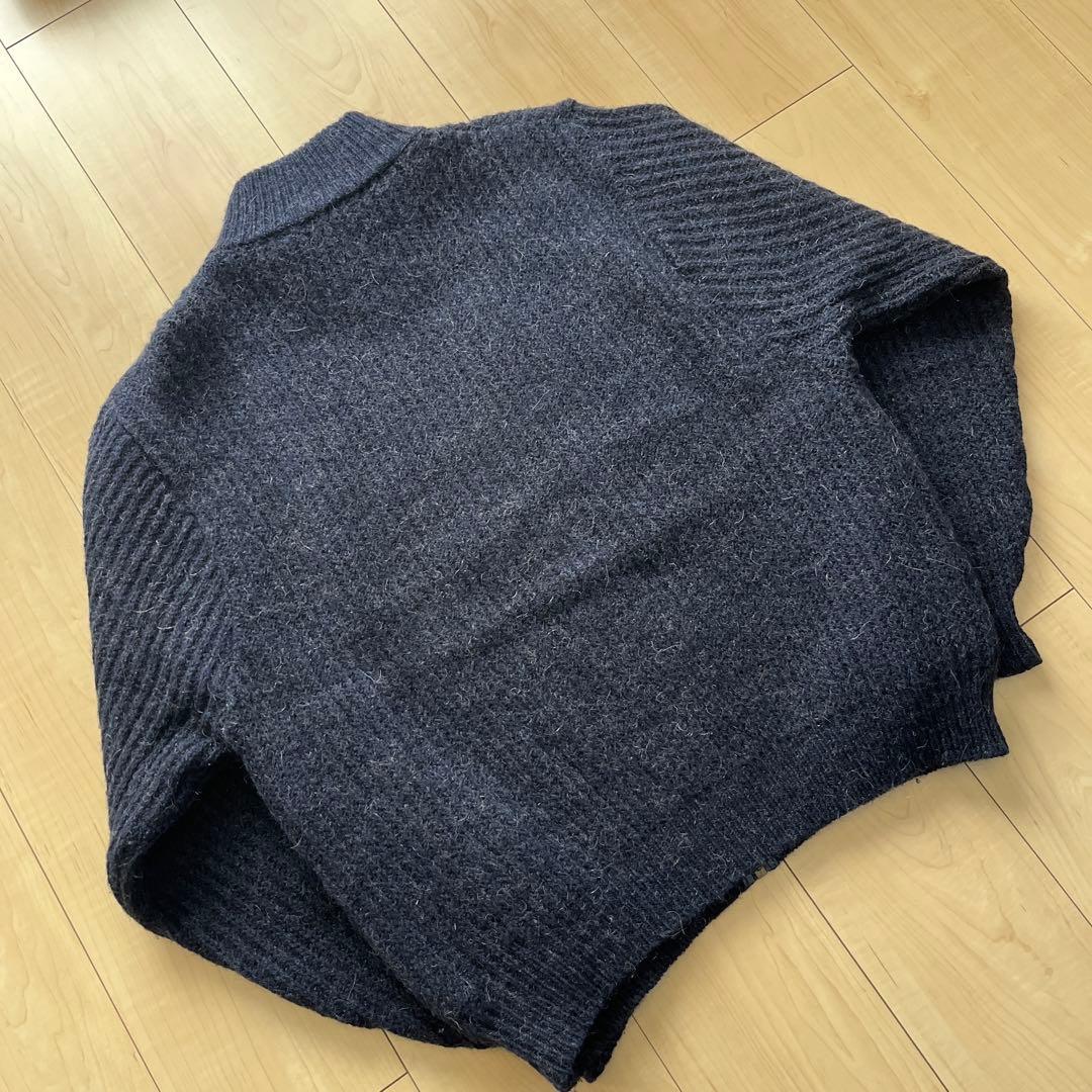 usa製 80s llbeen ドライバーズニット アルパカ混 短丈