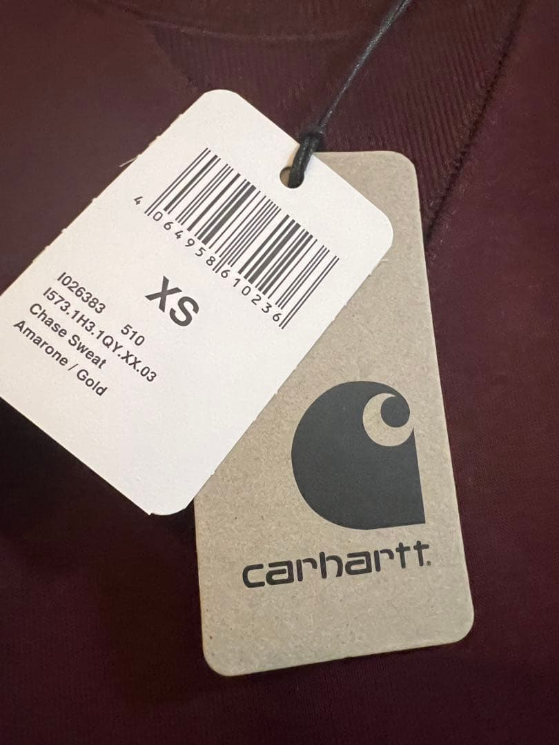 新品　カーハートWIP CHASE SWEAT shirt XSサイズ
