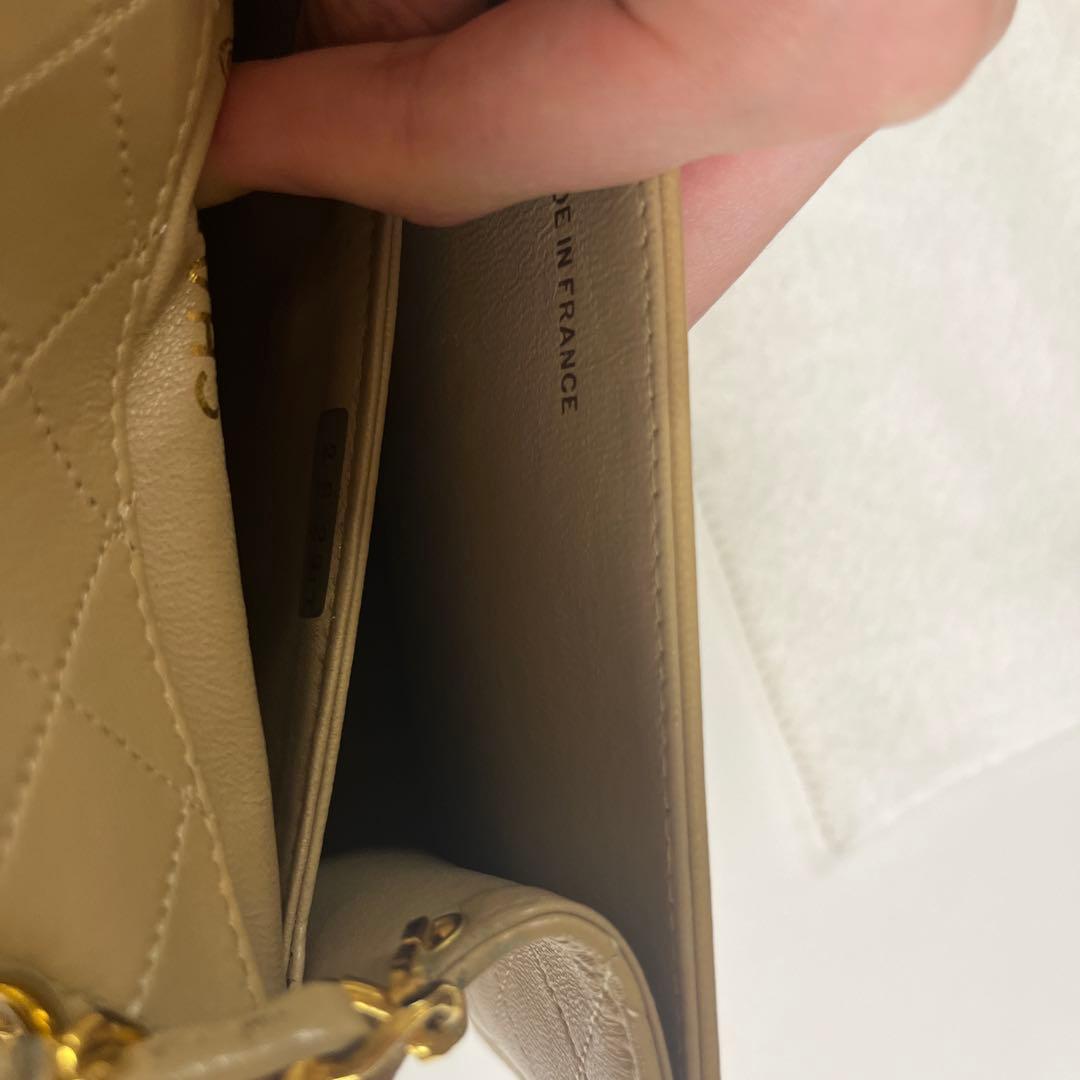 CHANEL チェーンバッグ マトラッセ ベージュ 正規品 ヴィンテージシャネル