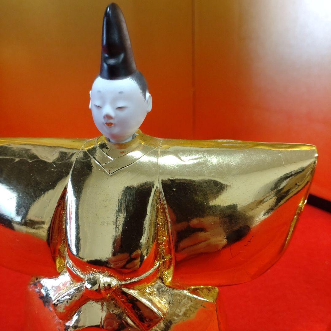 【雛蔵】立雛　純金箔押