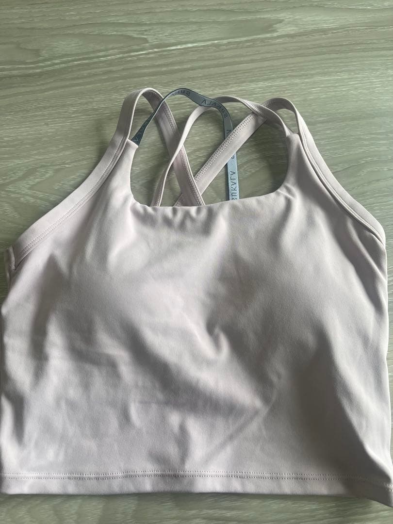 【SUKALA】ベーシッククロスロゴブラトップ、ベーシックリブフレアパンツ