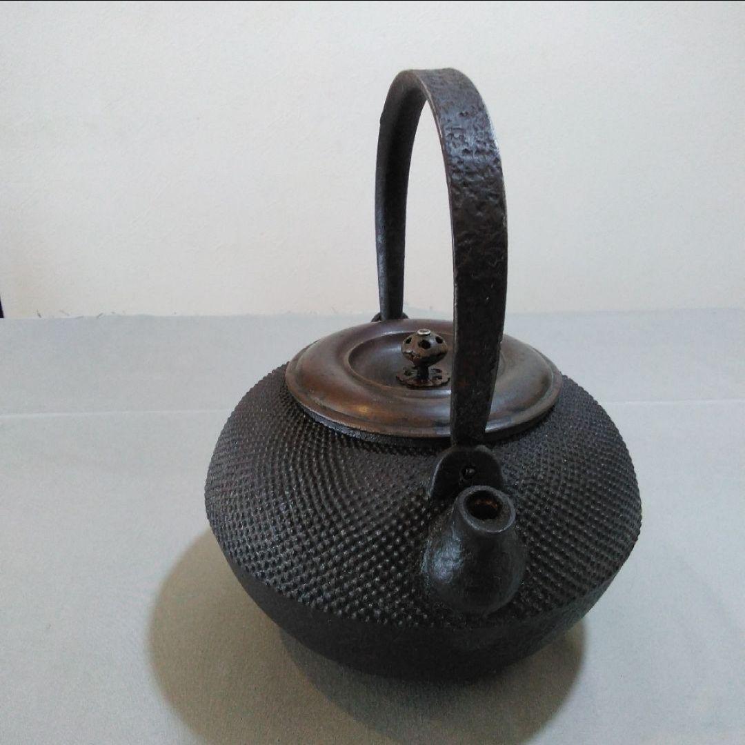 鉄瓶　▪　茶道具▪　鋳金仕上げ ▪　アンティーク　▪　美品