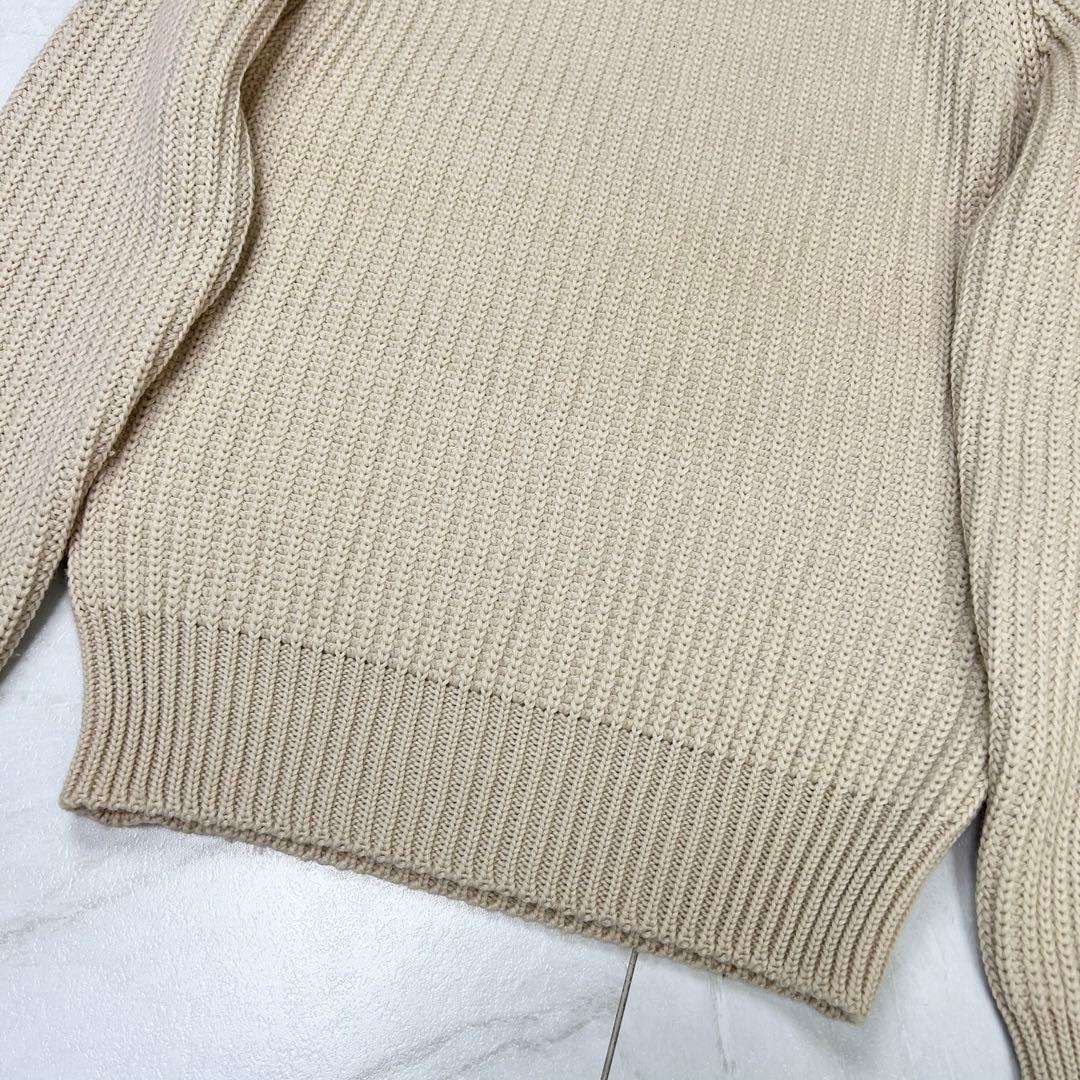 美品 ヴィズヴィム VISVIM クルーネック ニット セーター アイボリー