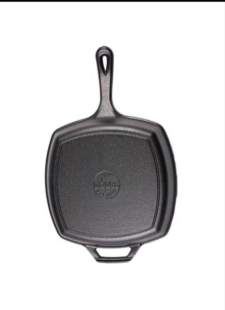 ル・クルーゼ スクエア パニーニプレスロッジとLODGE スクエアグリルパン