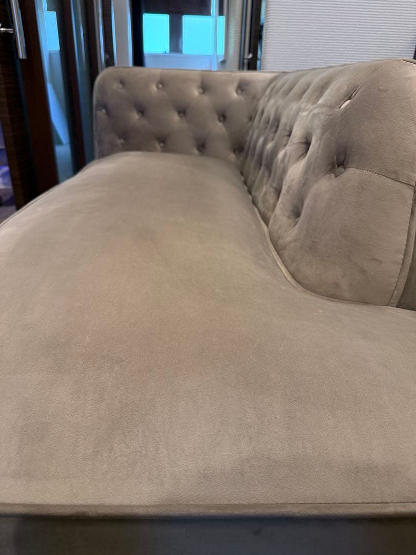 最終値下げ‼️グレー ファブリックソファ 2人掛け