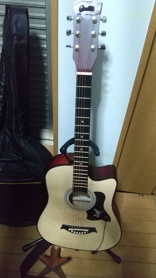 Y*売様 usedアコースティックギター /マイク・ギグケース・木製スタンド・ス
