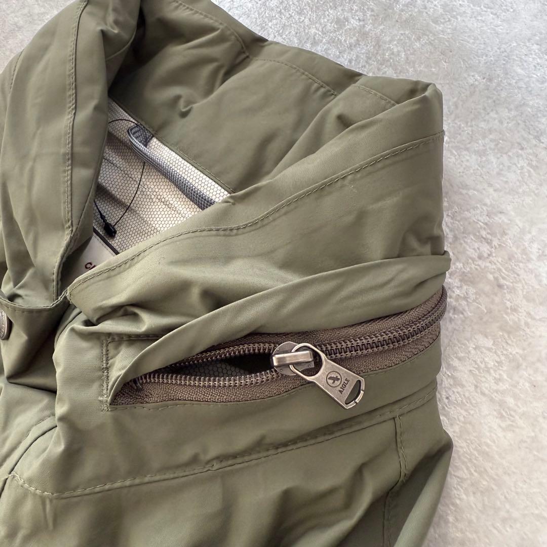 【未使用】AIGLE エーグル MTDライディングコート カーキ ロング フード