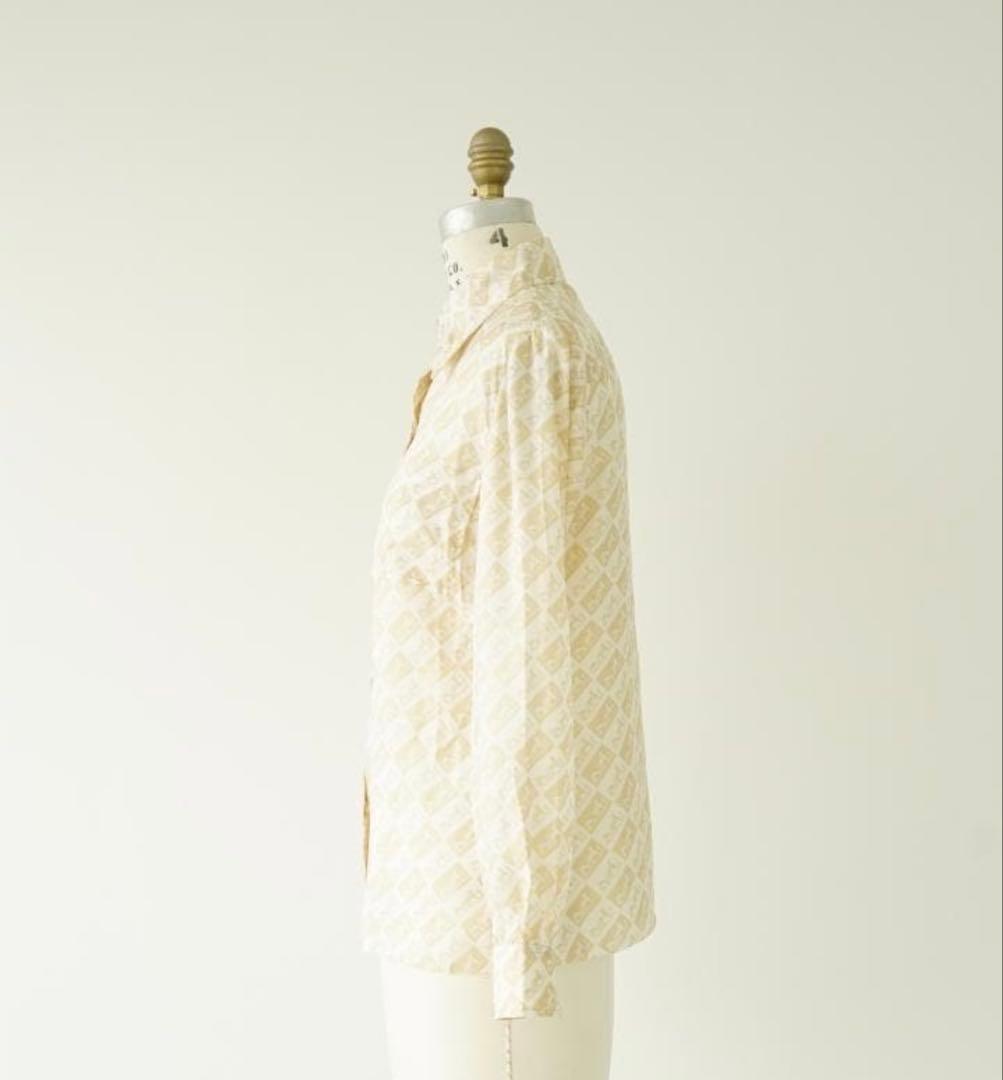 HERMES◇エルメス◇ロゴ総柄シャツ