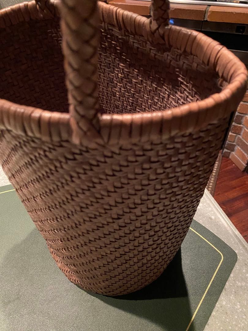 Plantation （プランテーション）皮メッシュバッグ