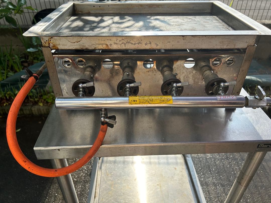 業務用　中古　卓上プロパンどて焼　鉄板焼　餃子焼き機