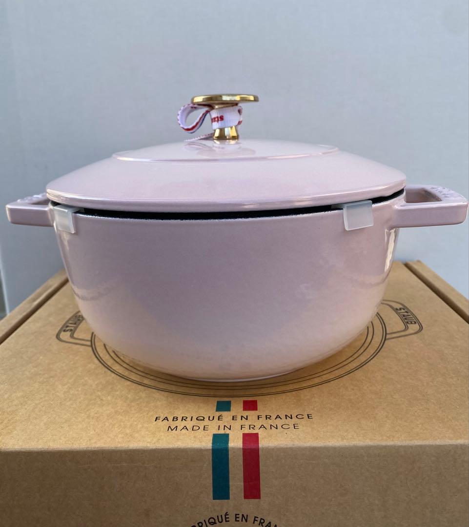 ストウブ　ワナベ 18cm M ソルベローズ【生涯保証あり】