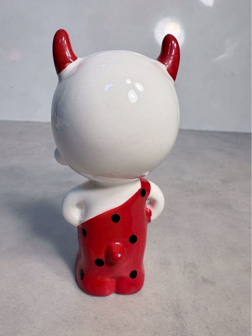 内藤ルネ 鬼の子 陶器 置物 RUNE 昭和レトロ フィギュリン 高さ約6cm