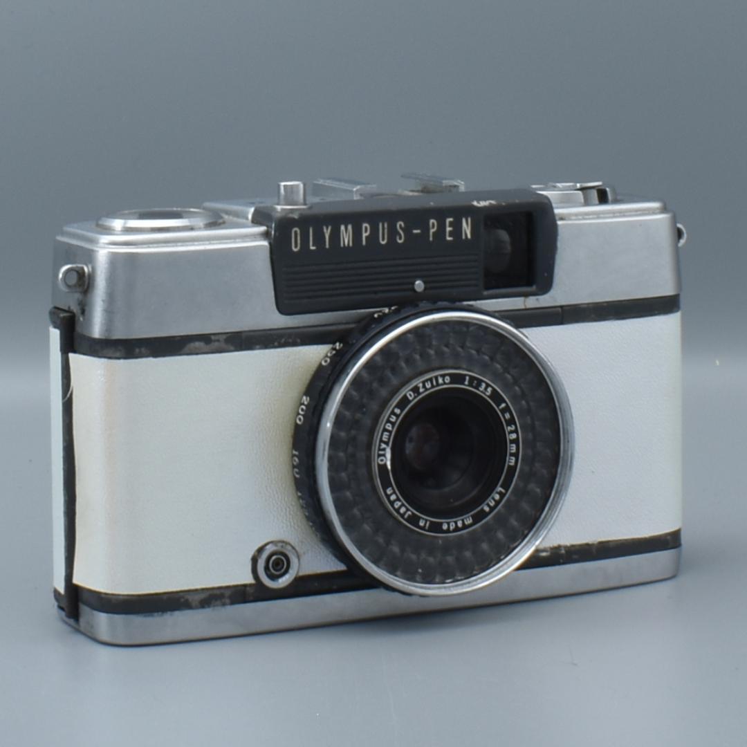 整備済 OLYMPUS EE-2 ホワイト 外装リメイク 動作OK 赤ベロOK