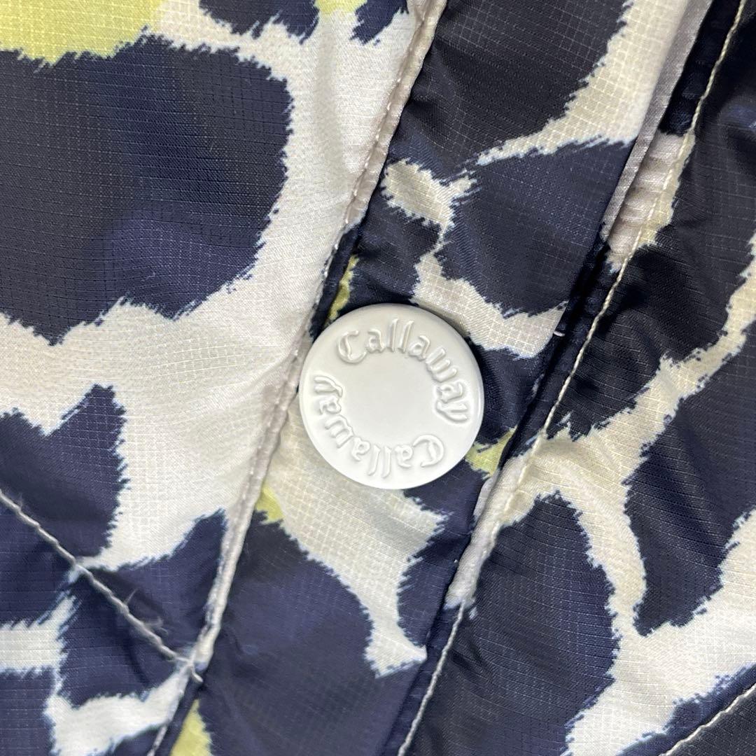 極美品♪キャロウェイ　2way リバーシブル　MA-1 花柄ダウンジャケット　L