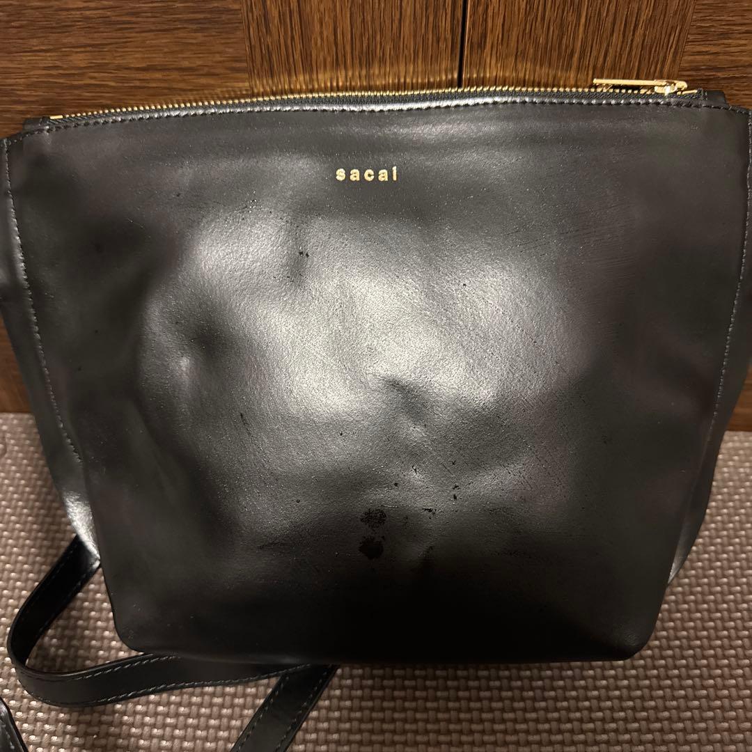 sacal ハラコレオパード柄 ショルダーバッグ