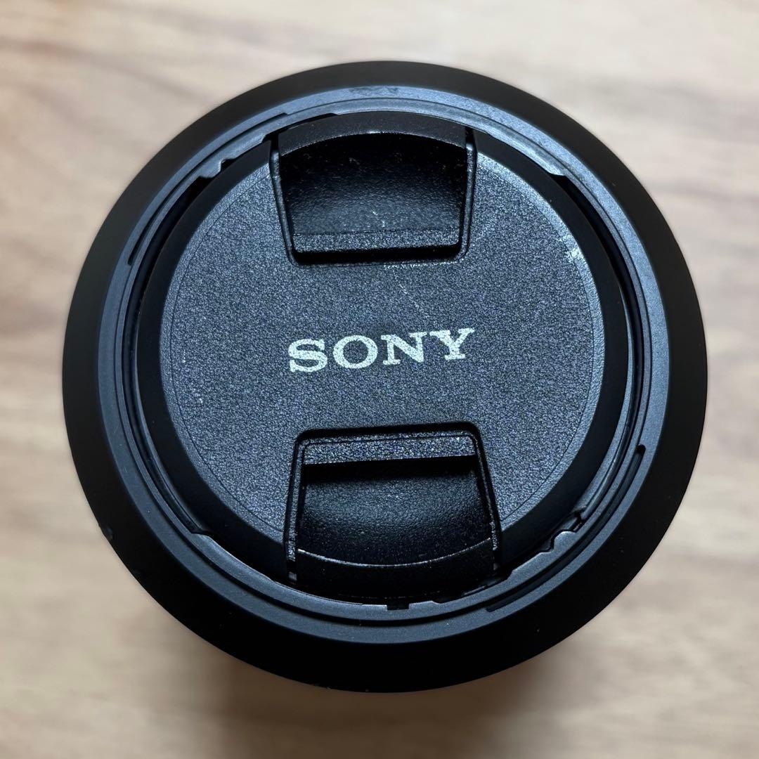 SONY SEL55210 ズーム レンズ ブラック フード付き