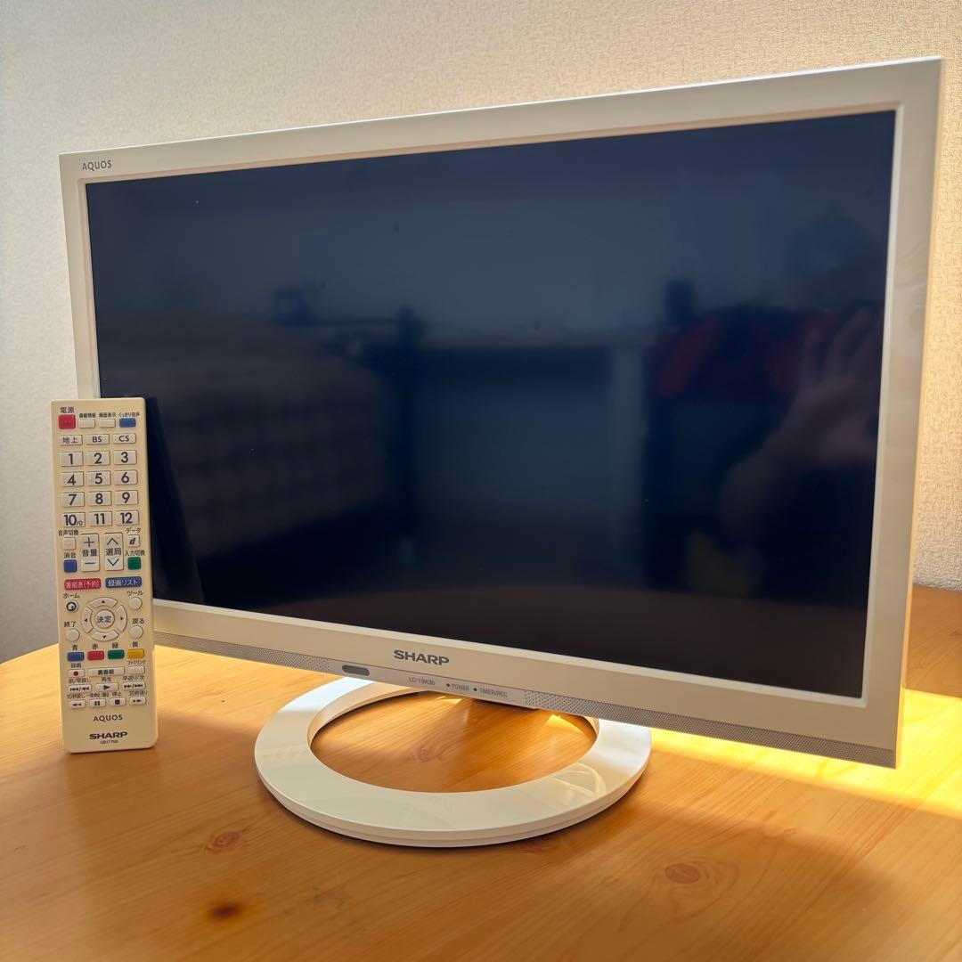 SHARP AQUOS 19型 液晶テレビ LC-19K30 ホワイト系
