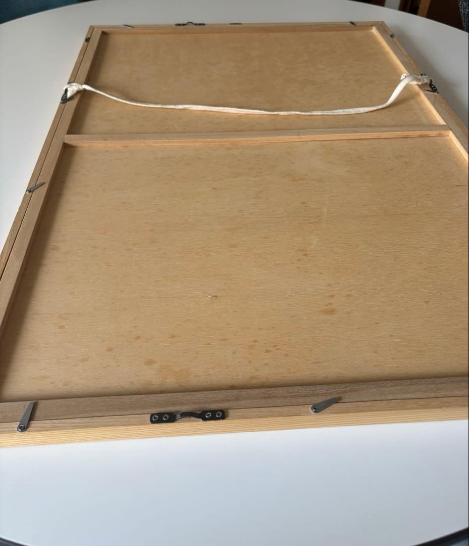 ポスター オークフレーム付き