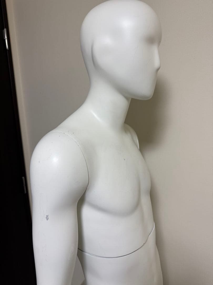 パールイデア　男性　全身トルソー　マネキン　白　高さ調整可能　ディスプレイ