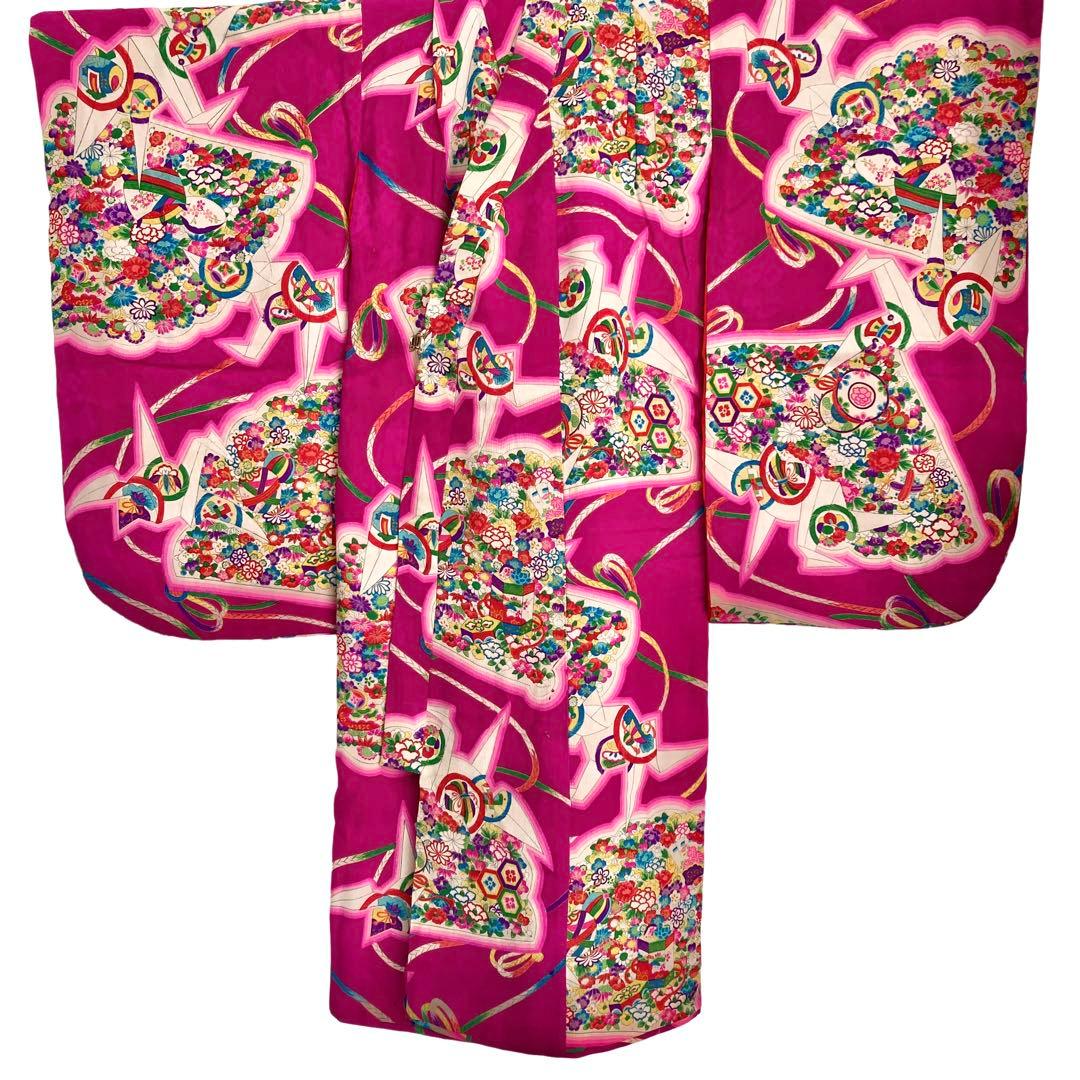 3歳　アンティーク　女の子　子供着物　七五三