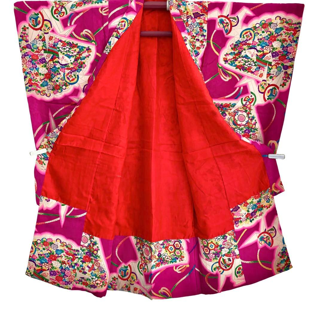 3歳　アンティーク　女の子　子供着物　七五三