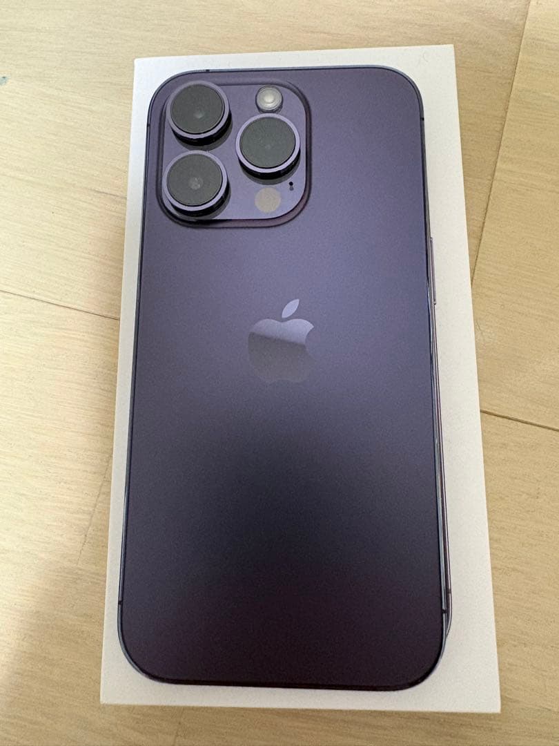 【美品】Apple iPhone 14 Pro 128GB ディープパープル
