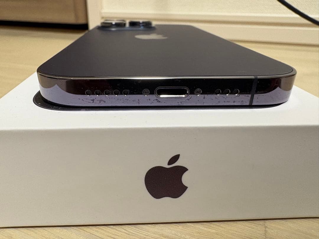 【美品】Apple iPhone 14 Pro 128GB ディープパープル