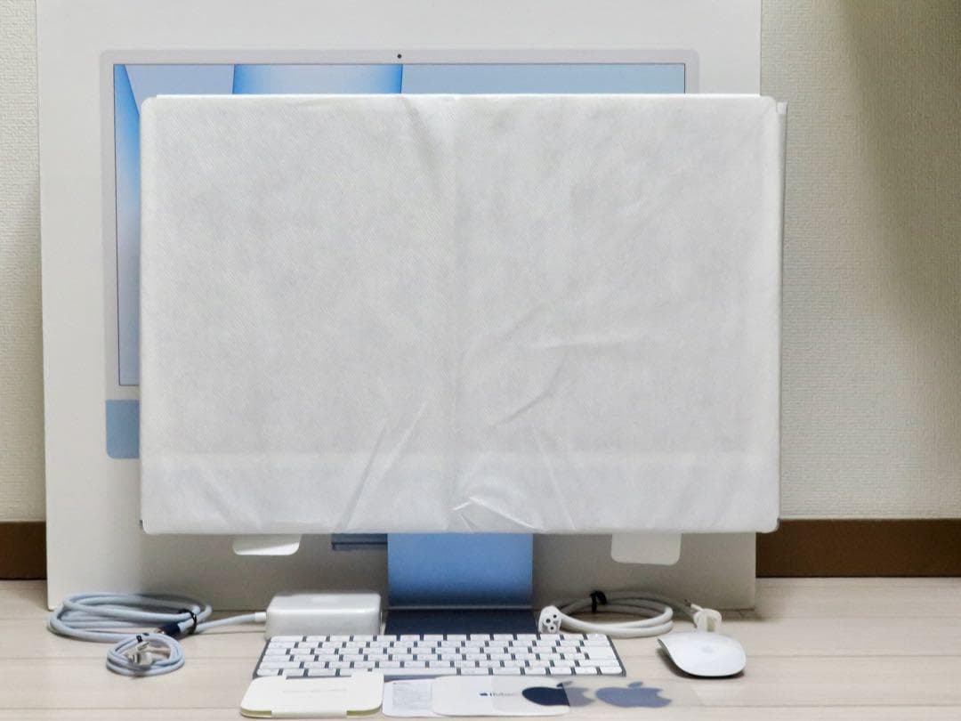 M1 iMac 24 メモリ8GB SSD256GB MGPK3J/A ブルー