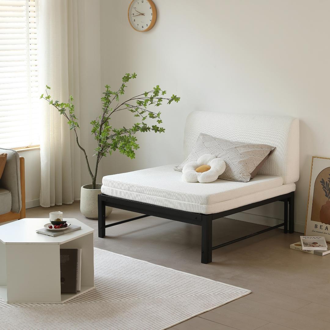 ディベッドソファベッド シングル パイプベッド伸長式ベッド ベッドフレーム 伸縮