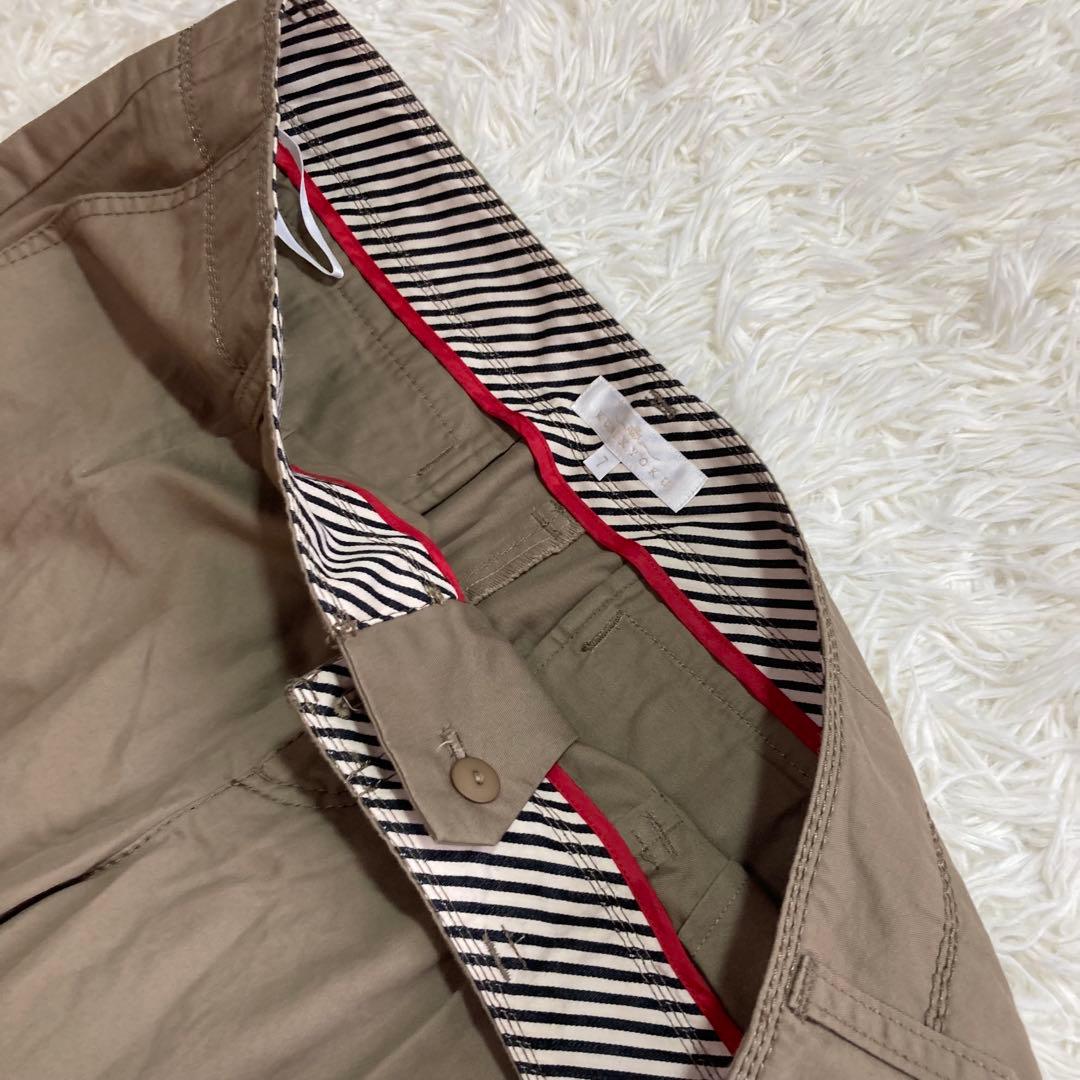 新品タグ付✨組曲　7 大きいサイズ　クロップドパンツ　カーキ