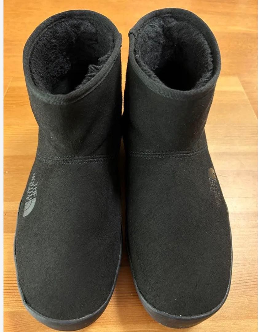 使用浅美品ノースフェイス ウィンターキャンプブーツNF51995ブラック25cm